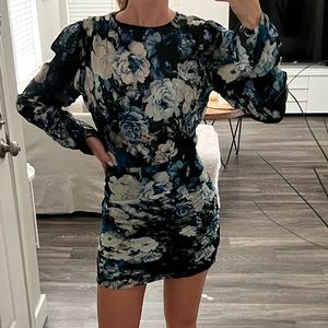 Zara floral print dress